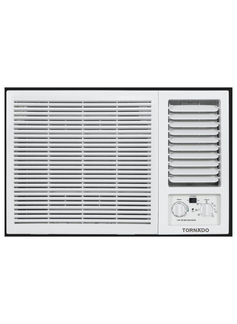 TORNADO Window Air Conditioner, 2 TON, 20000BTU, Gold fin, Low Noise, T3 Rotary Compressor, R410 Refrigerant, AF-W24BHK, White - Image 1